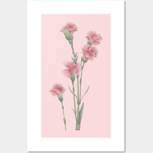 Pink flower Posters and Art